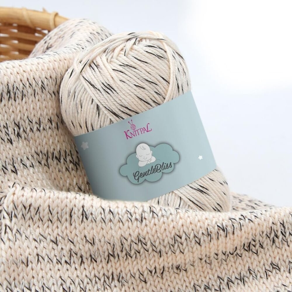 KnitPal‎ Gentle Bliss Baby Acrylic Yarn Light Weight Cookies & Cream 8 Pack NEW